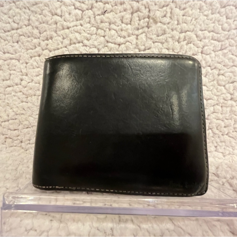 Paul Smith Leather Multi Stripes Blue Interior Wallet
